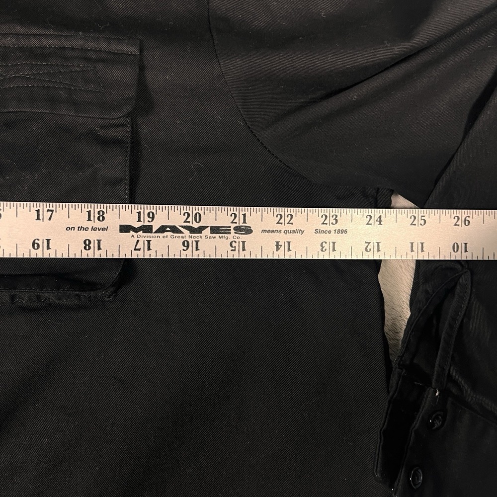 Denim Barn Jacket Chore Coat Size 14 Black 4-Pocket - Picture 6 of 8